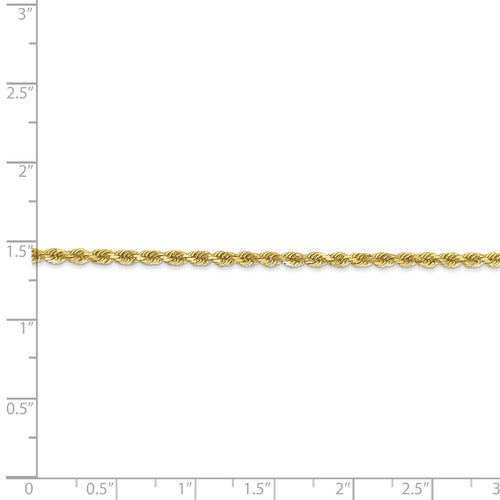 10k 2.25mm Diamond-cut Rope Chain N4153