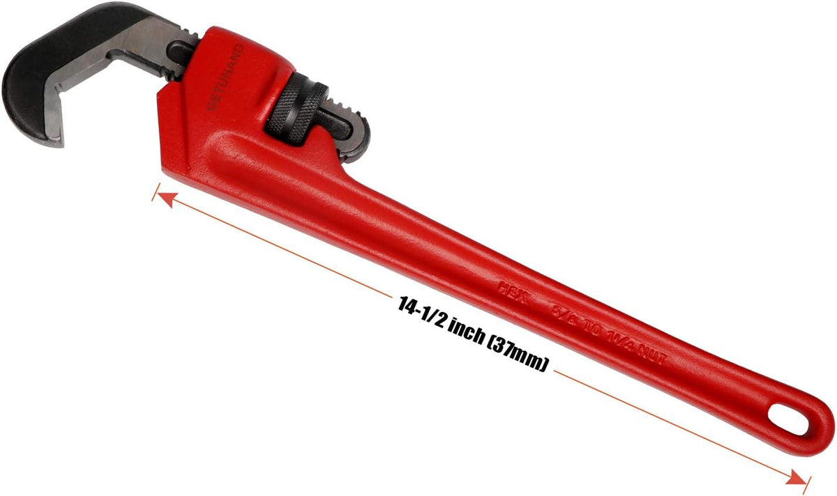 14-1/2-inch Heavy Duty Straight Pipe Wrench, Pack of 2 J722