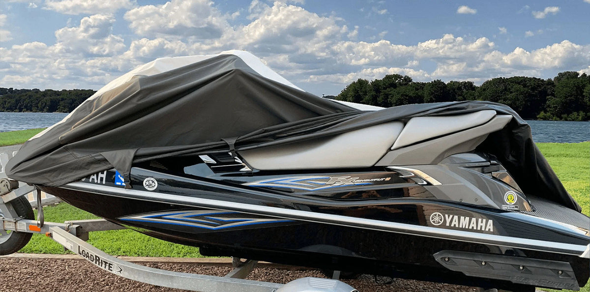 Black/Grey Trailerable Jet Ski Cover W992254