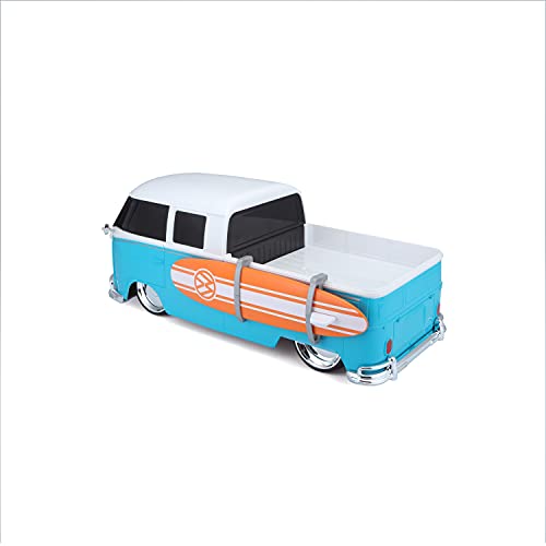 1:16 Scale 2.4 GHz R/C Pick-up with Surfboard, Blue with White P231344