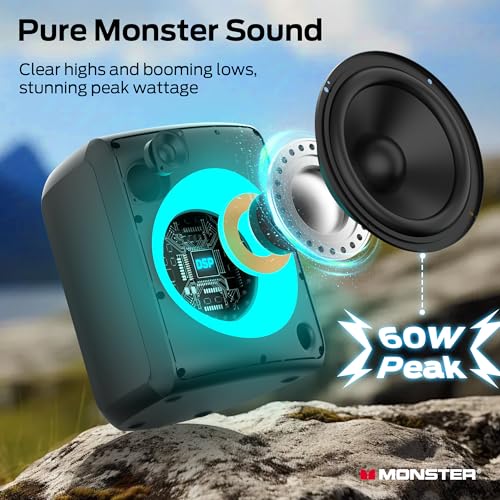 60W Portable Bluetooth Speaker with RGB Lighting J420