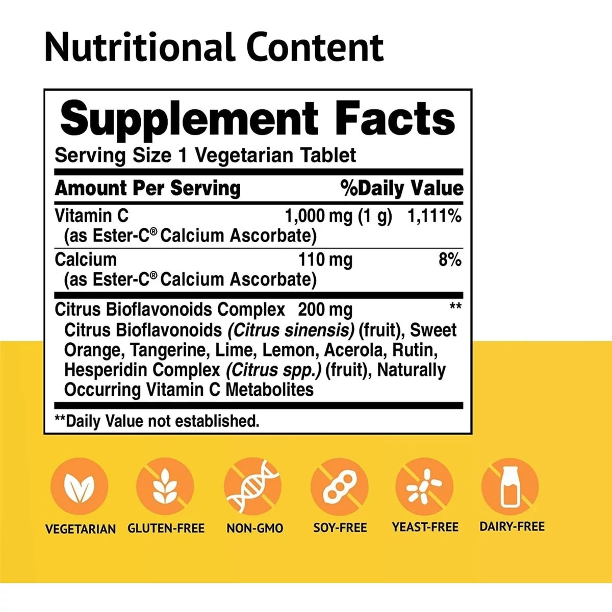 1000 mg Vegetarian Tablets V27149