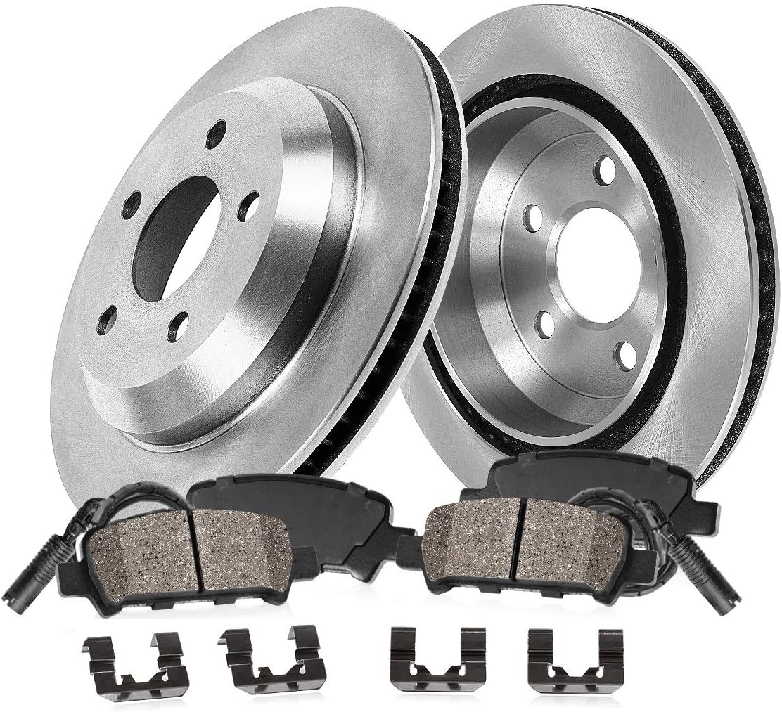 327 mm 5 Lug Brake Rotors + Ceramic Pads + Hardware + Sensors C69713