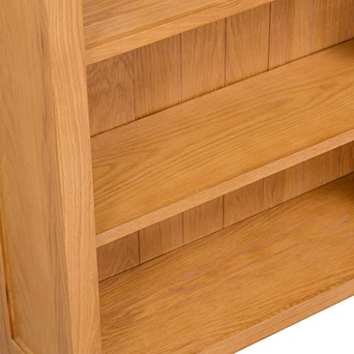 3-Tier Solid Oak Wood Open Bookcase H793934