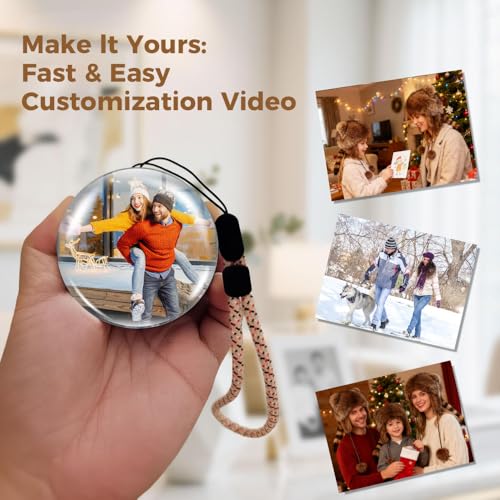 White Crystal Ball Video Player Lamp H4355