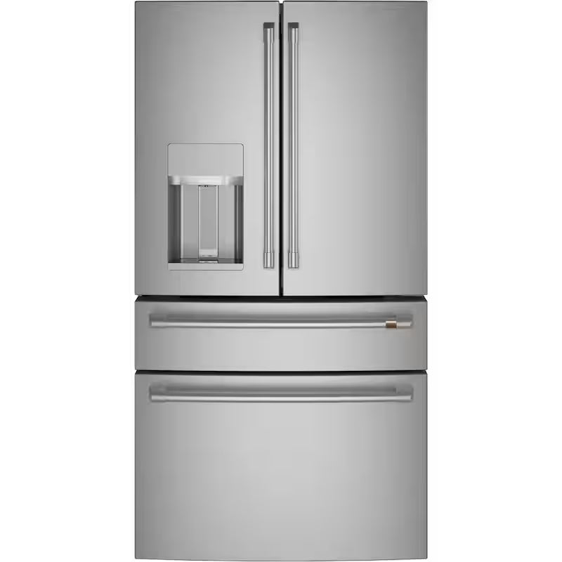 4 Door French Door Refrigerator with Convertible Middle Drawer Stainless Steel J878