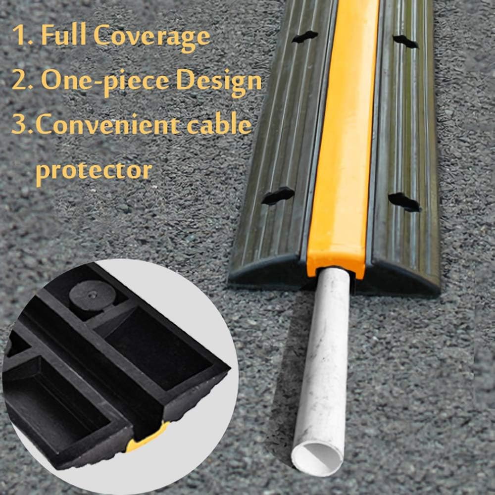 4 Pack Heavy Duty Rubber Cable Protector Ramp Z967831