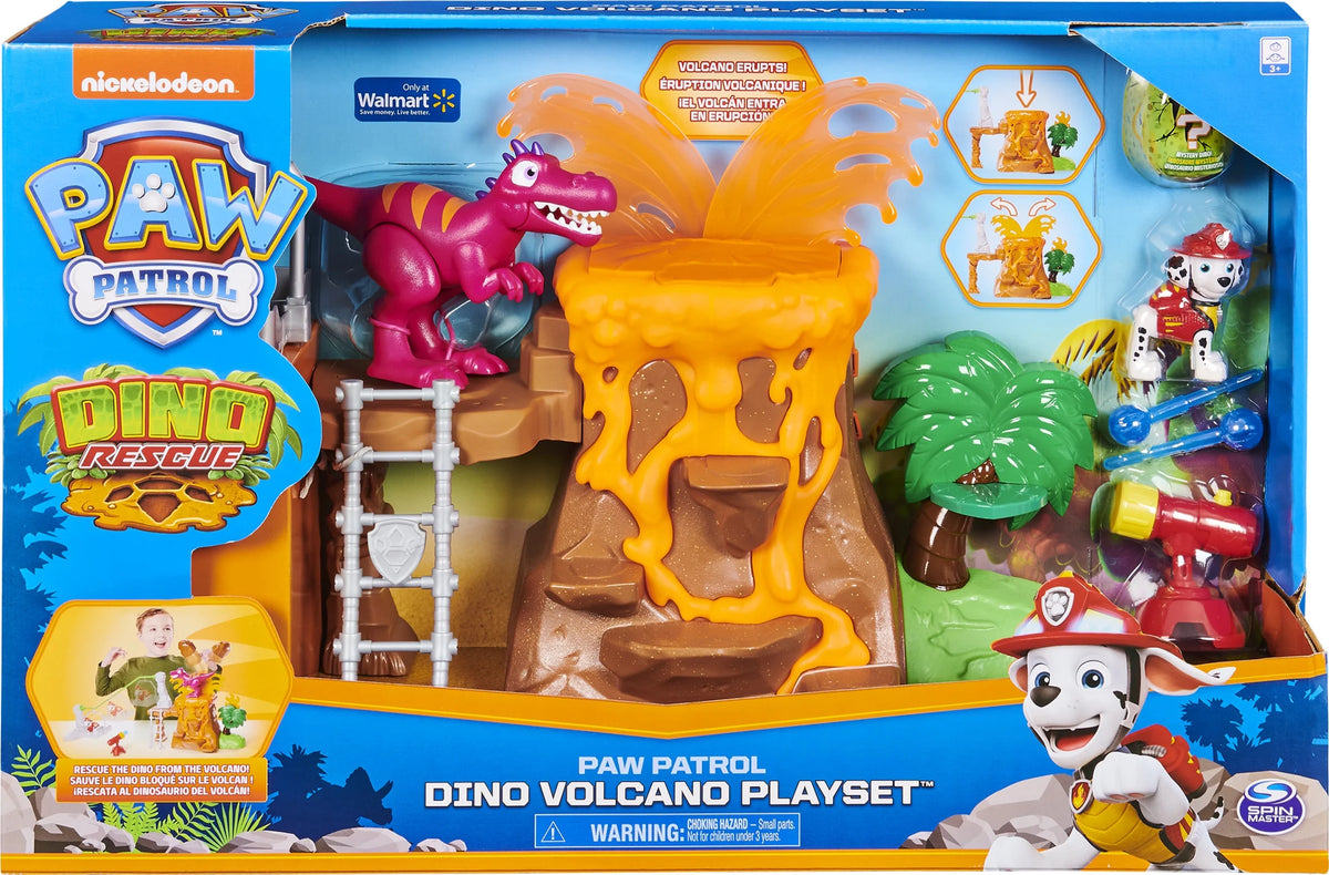 Dino Rescue Volcano Playset with Zipline and 3 Figures M17136