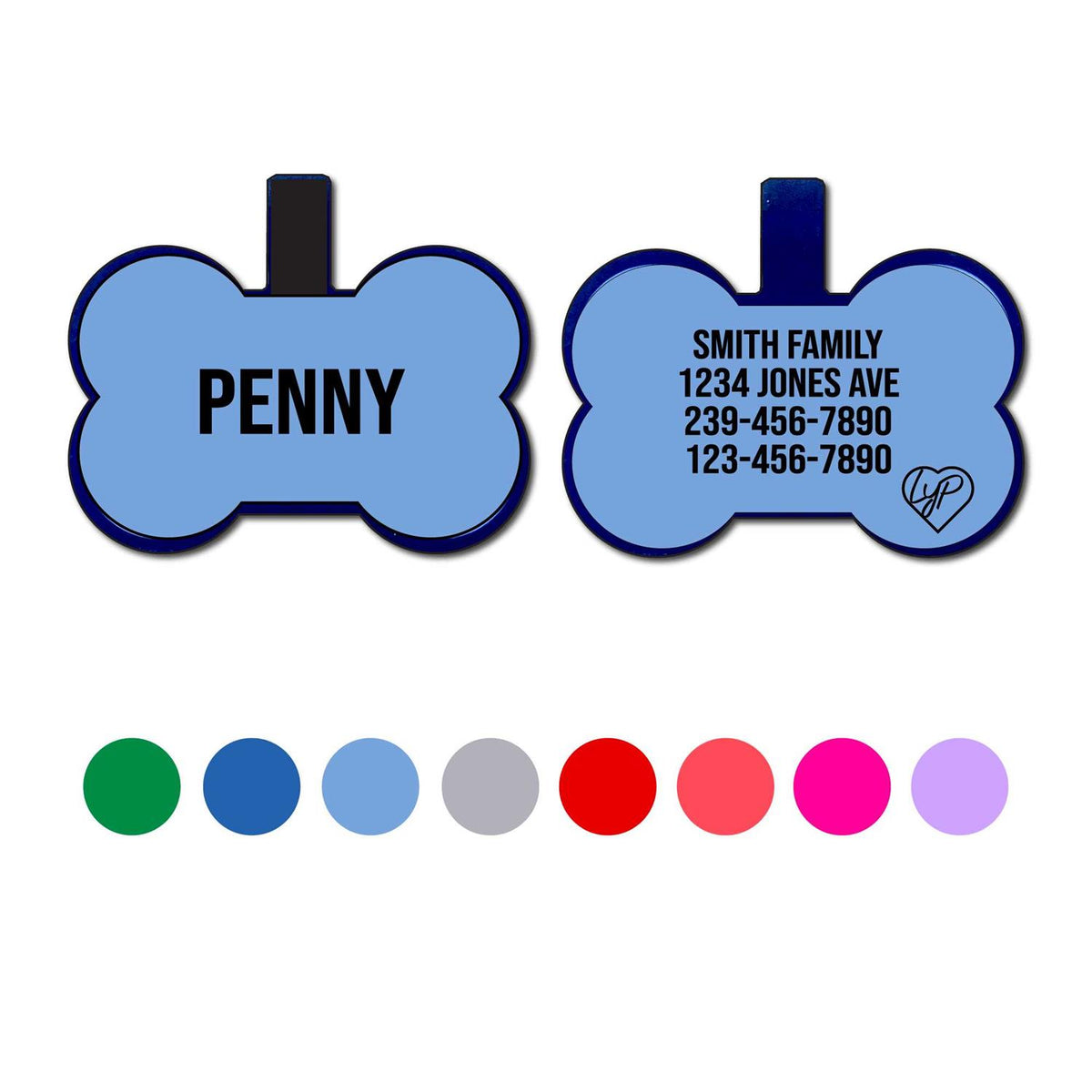 Soundless Bone Pet Id Tag T38723