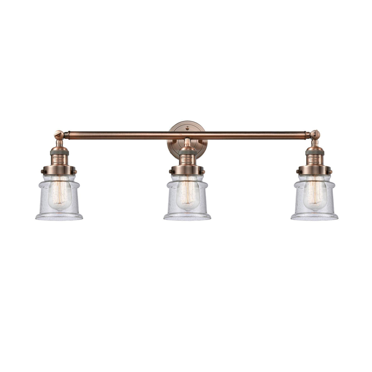 Antique Copper 3 Light Bath Vanity Light U3011