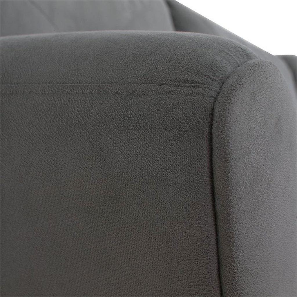Gray Sectional with Rolled Arms T48600