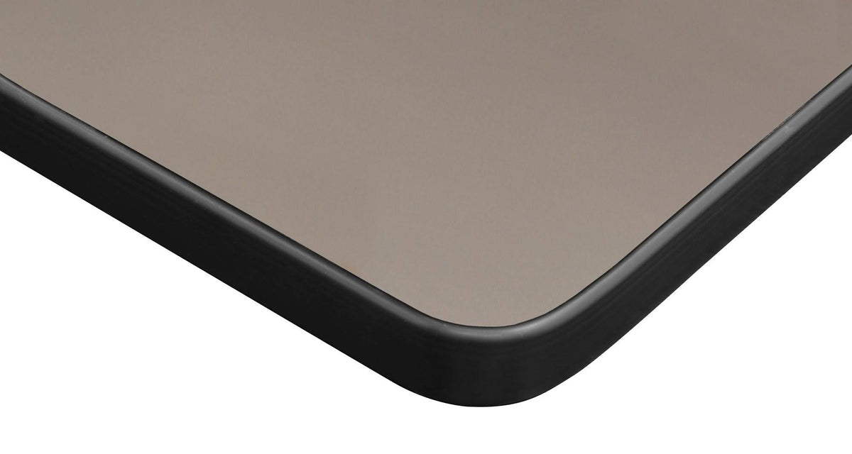 Beige Grey Square Laminate Table Top P922523