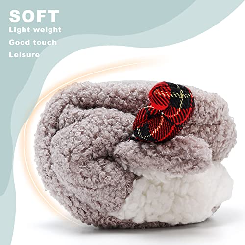 Cute Fuzzy Reindeer House Slippers Indoor Shoes F1944