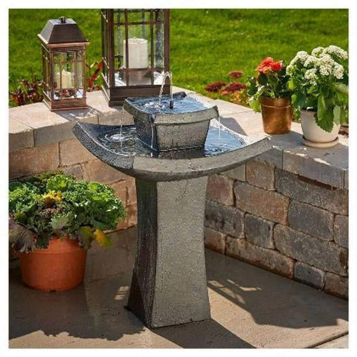 2-Tier Solar-on-Demand Fountain Y462573