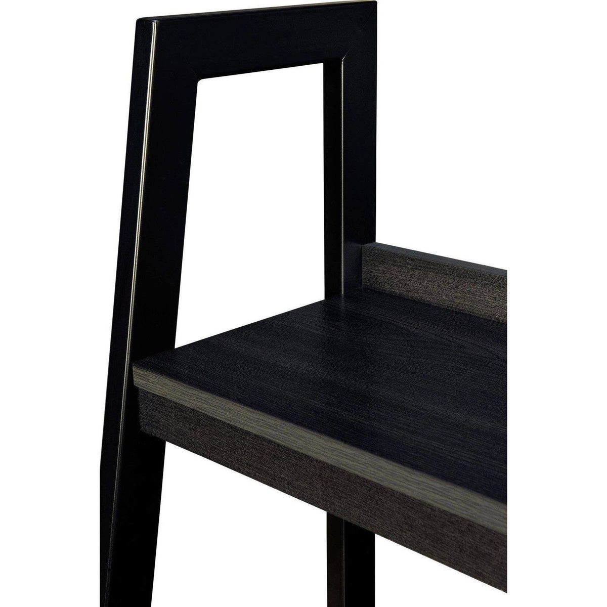 4 Shelf Ladder Bookcase Black Set of 2 N920346