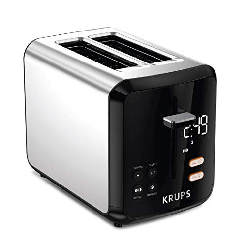 2 Slice Stainless Steel Toaster with Wide Slots R107