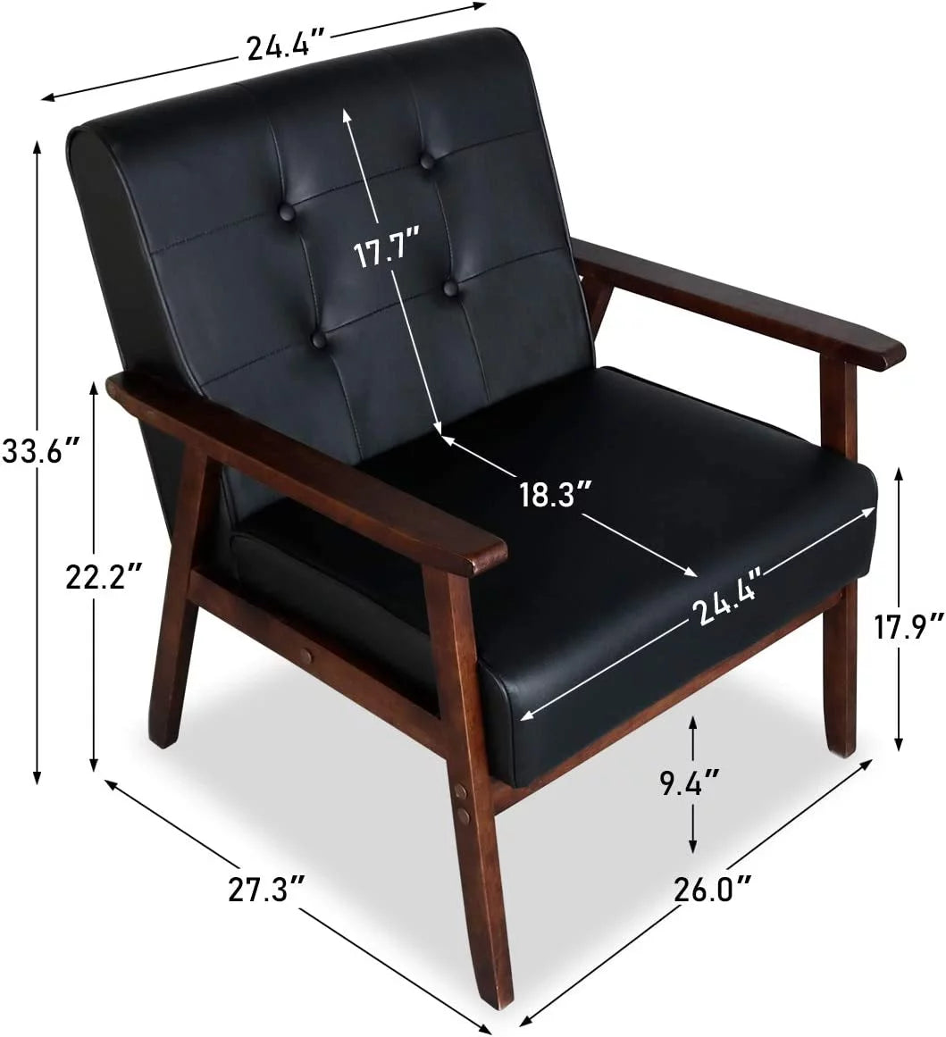 Mid-Century Modern Sofa Set with Loveseat and Chair B318239