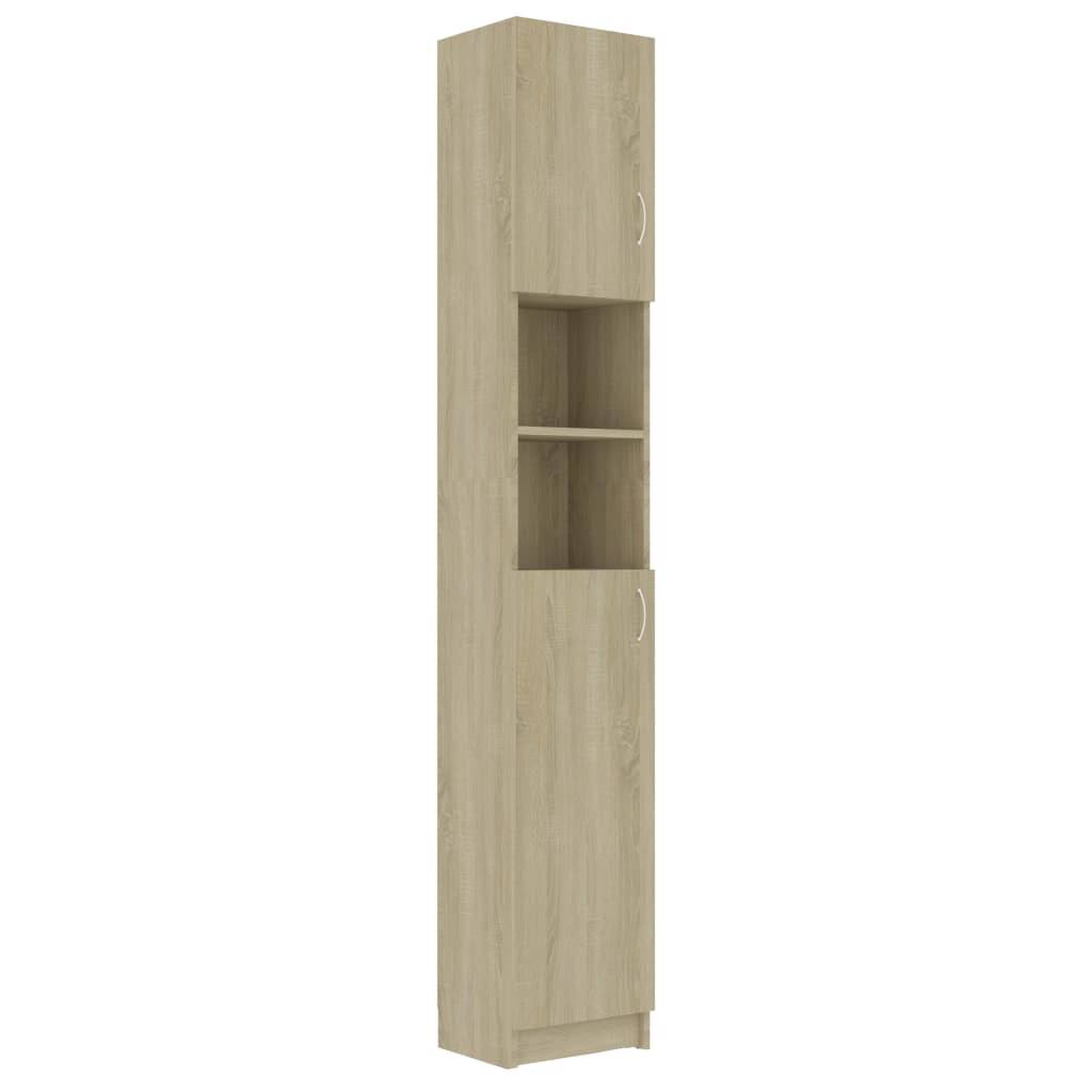 Bathroom Cabinet High Gloss Gray Chipboard X511959