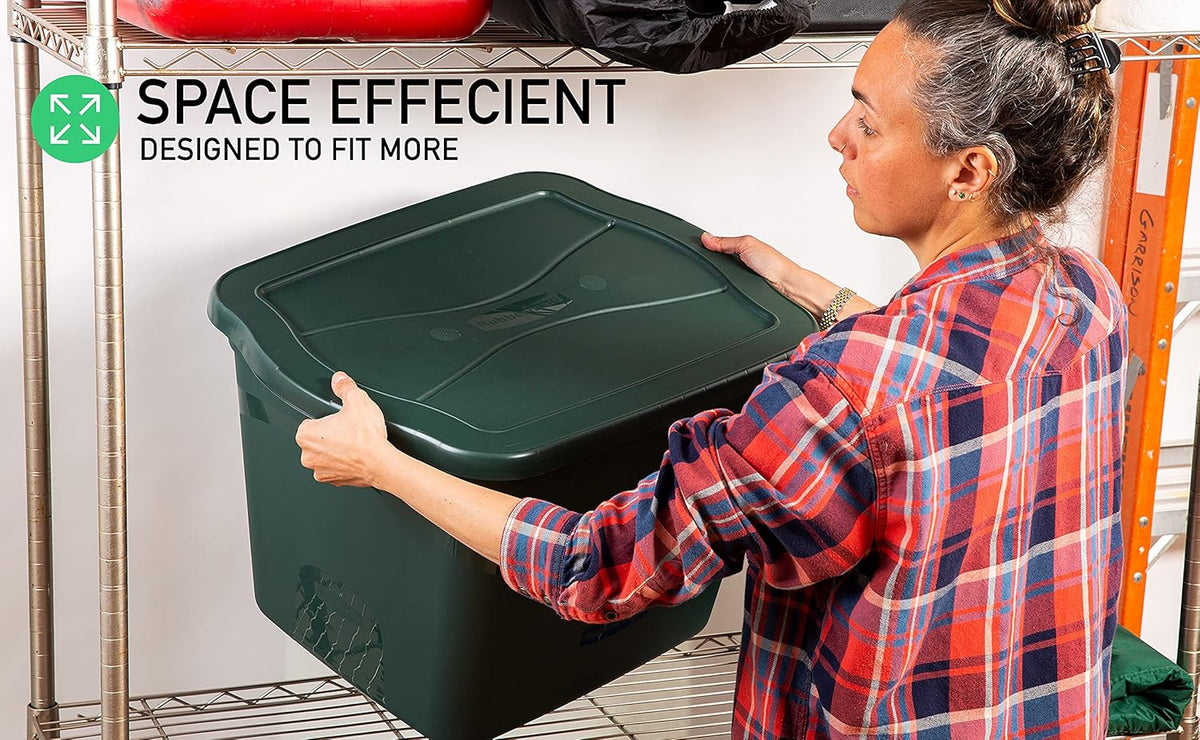 29 Gal Pack of 5 Stackable Storage Bins P34648