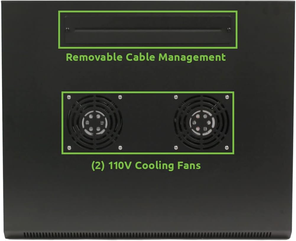 15U Wall Mount Server Data Cabinet with Casters Y890