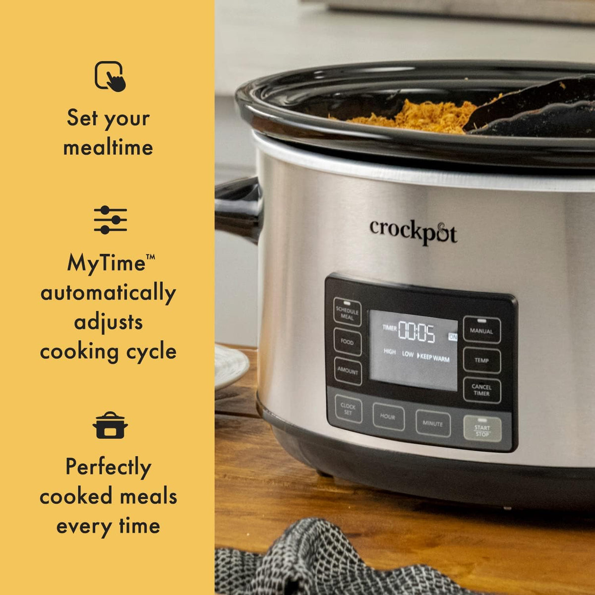 7Qt Programmable Stainless Steel Slow Cooker H796062