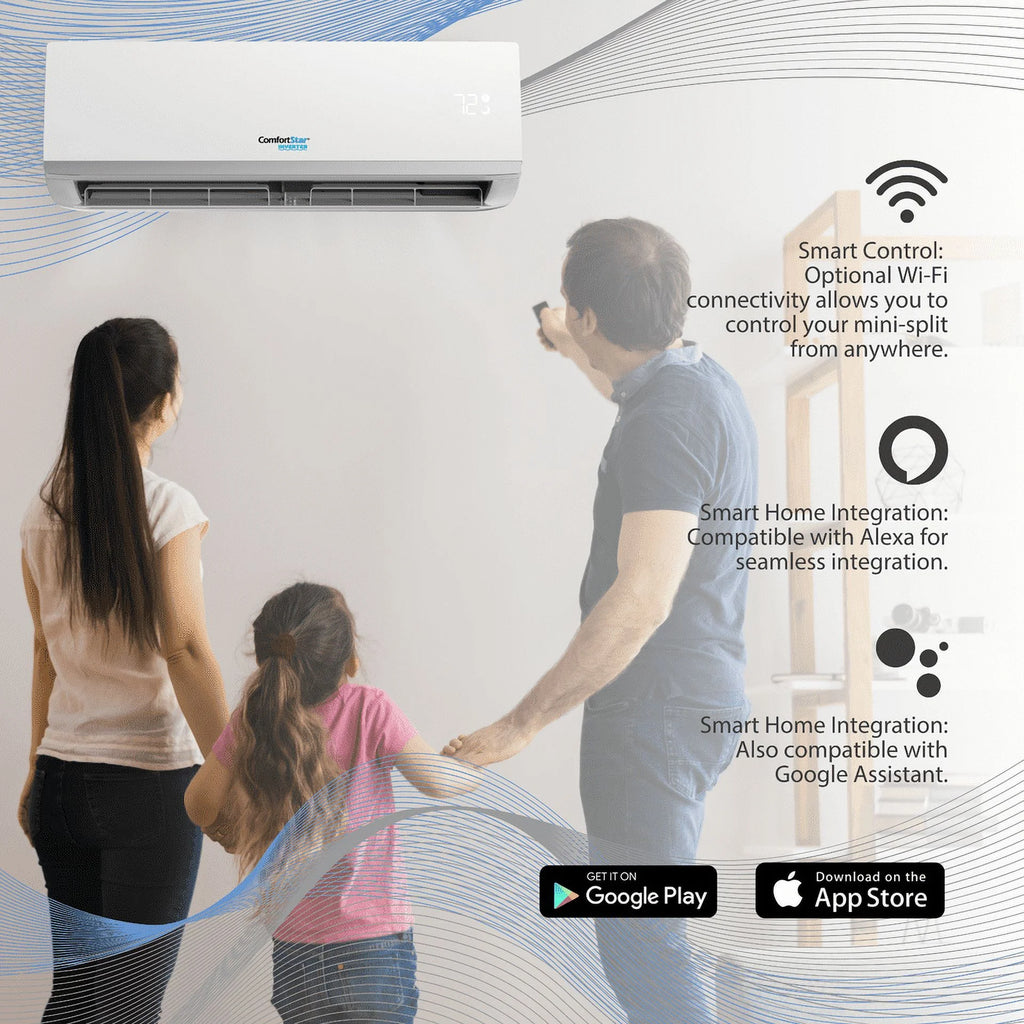 12,000 BTU 21 SEER2 Ductless Mini-Split Air Conditioner Full Set 110V E53178