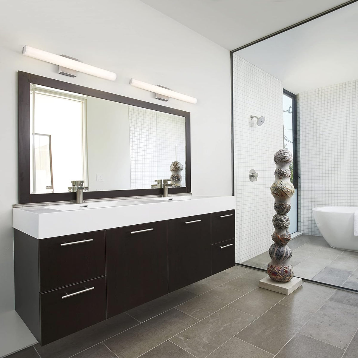 24 Inch 17W 3000K Brushed Nickel LED Vanity Light E37726