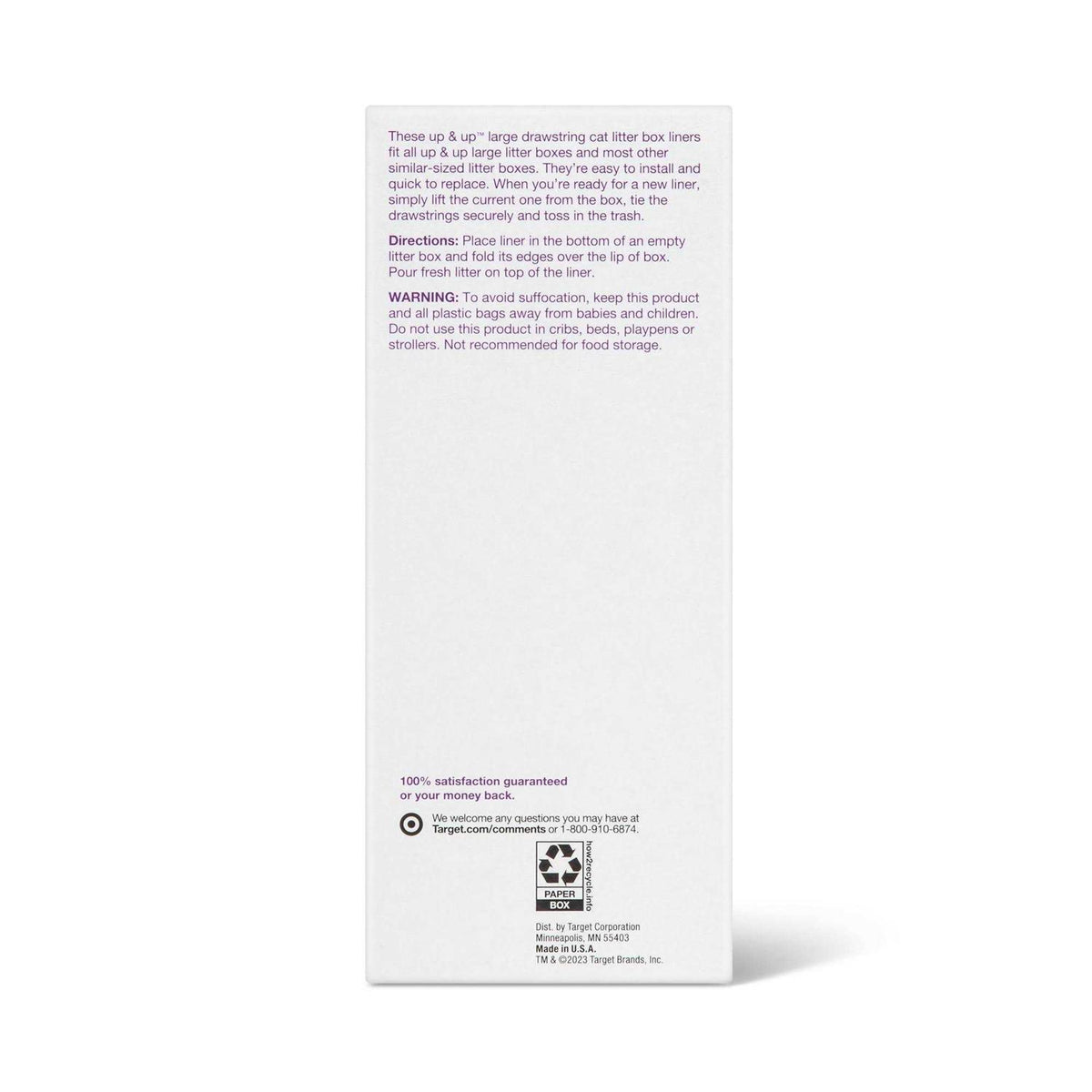 Cat Litter Liners M620