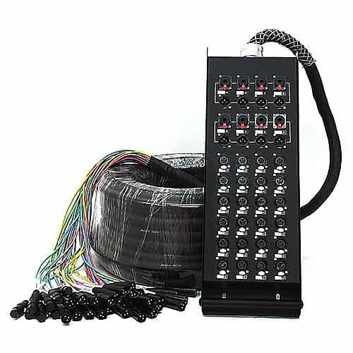24 Channel 150 Foot Snake Cable with XLR and TRS Returns W236636