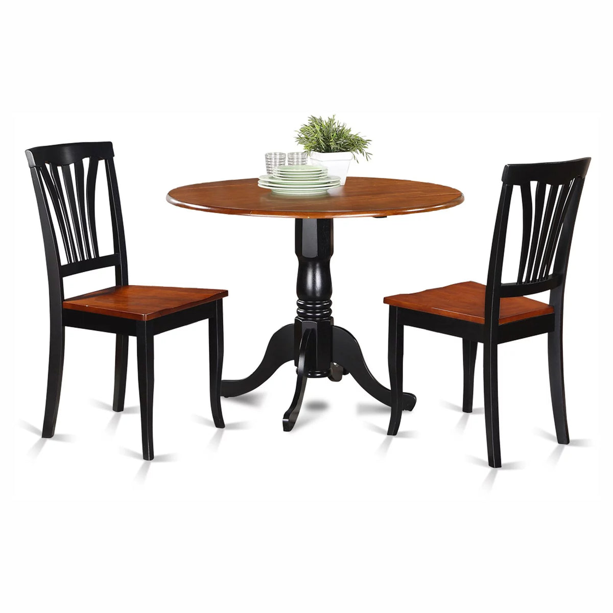 3-piece Wood Dining Table and Chairs H7121