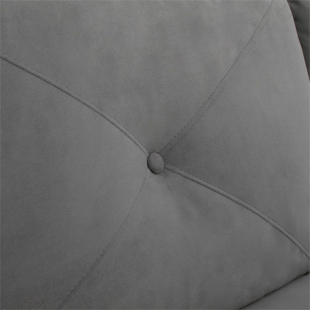 Gray Sectional with Rolled Arms T48600