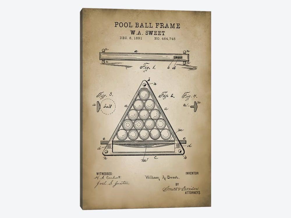 Billiard III Print Canvas Art B536921