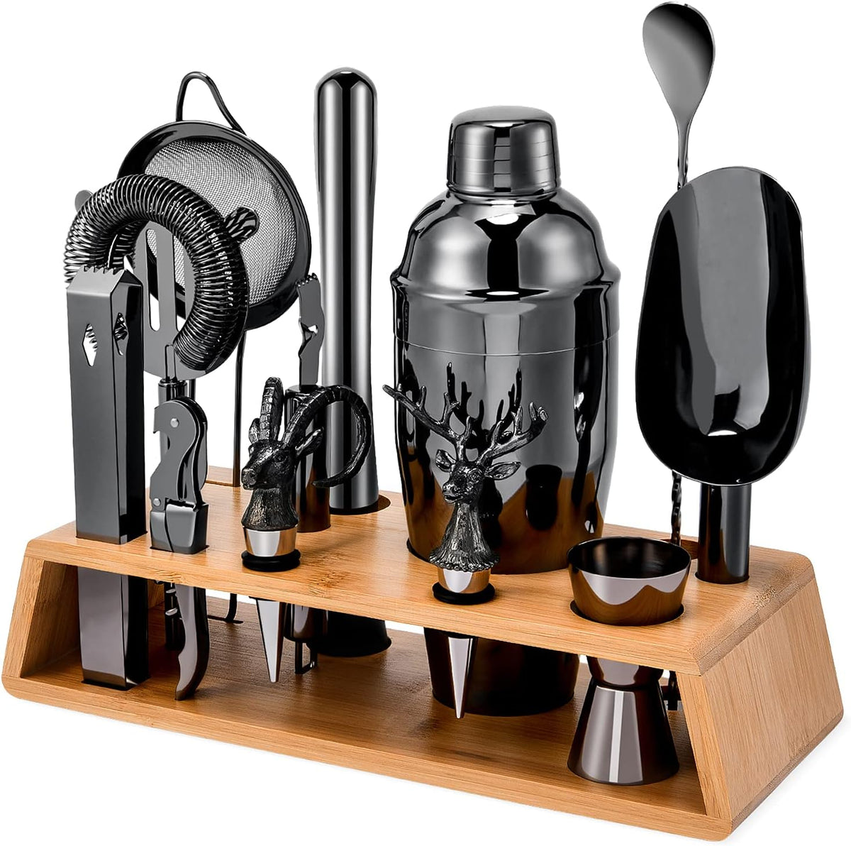 15 Piece Cocktail Shaker Set with Stand Z521