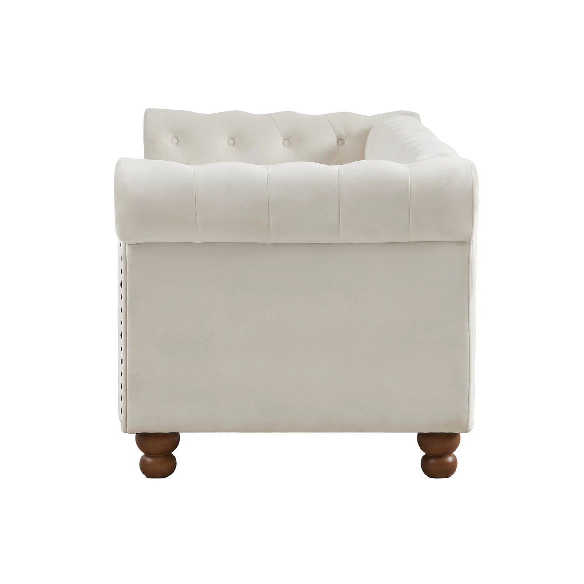 3 Seater Velvet Button Tufted Sofa W420