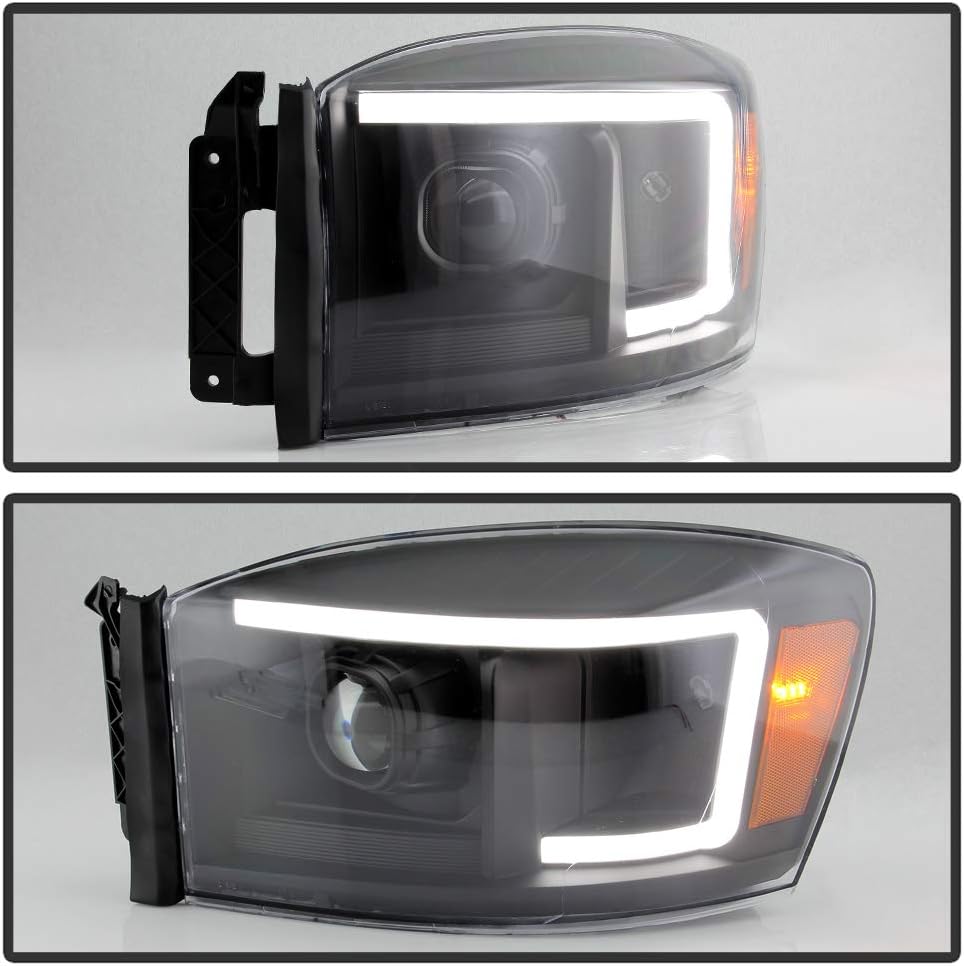Black Housing LED Projector Headlights for Dodge Ram 1500 2500 3500 Pickup U4895