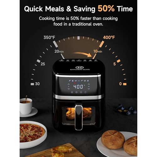 5.28 Quart Stainless Steel Digital Air Fryer Oven A4940