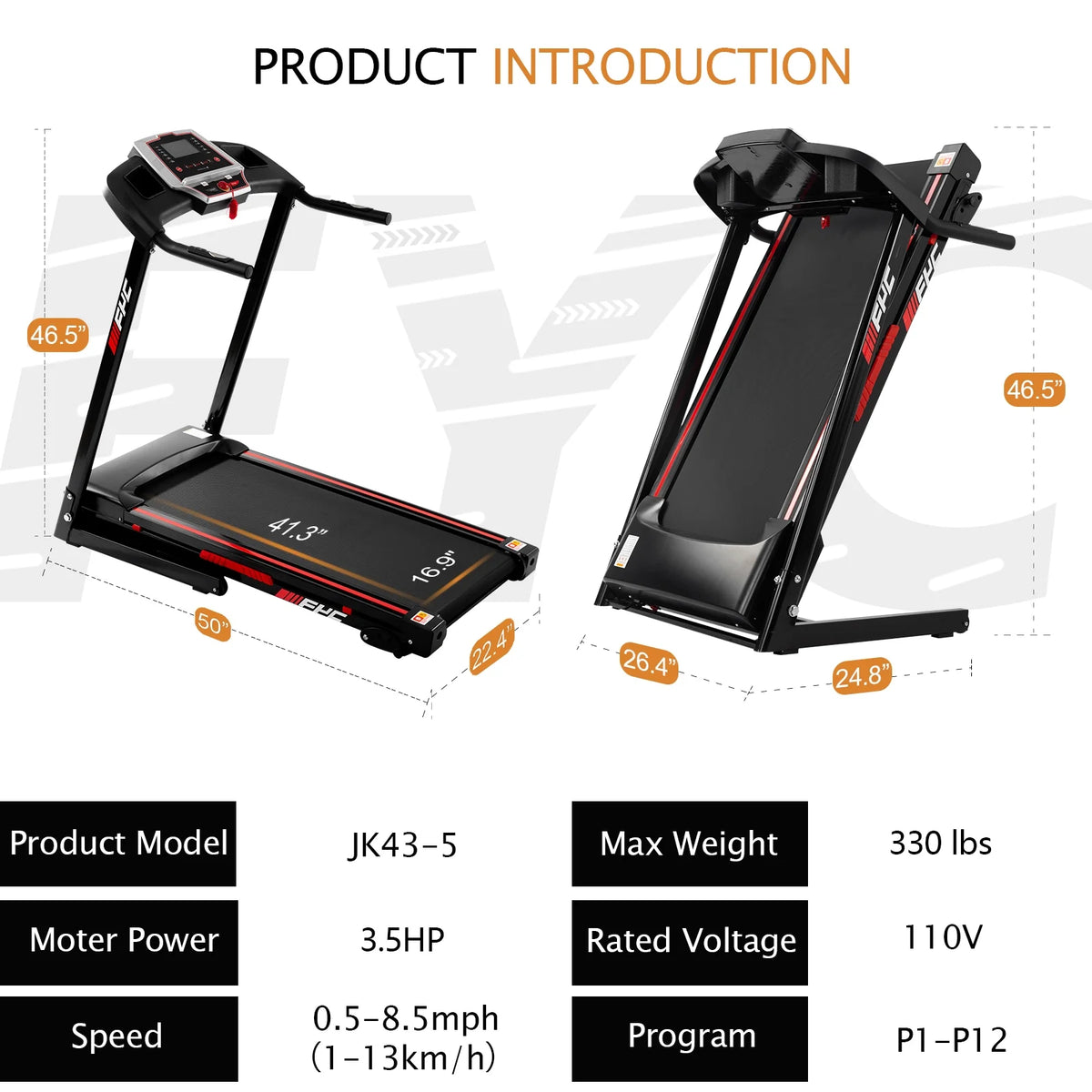 Folding Treadmill with Incline F986261