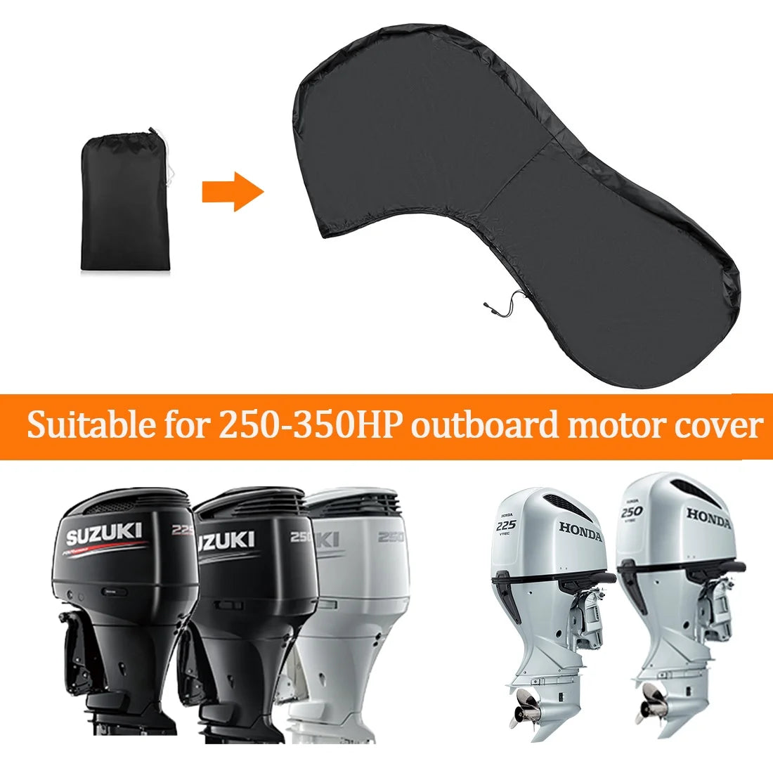 Waterproof 600D Oxford Outboard Motor Cover J7107