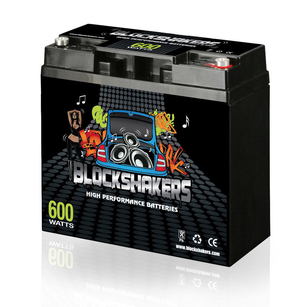 Black 12V 18Ah 600 Watts Audio System Battery E627