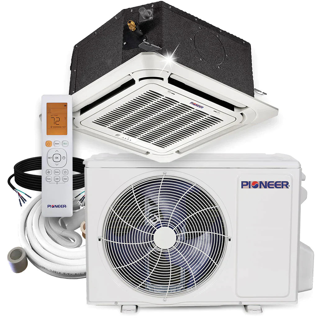 12,000 BTU 22 SEER Compact Cassette Mini-Split Air Conditioner Heat Pump U412