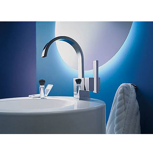 Brushed Nickel Single Hole Vessel Faucet A8857