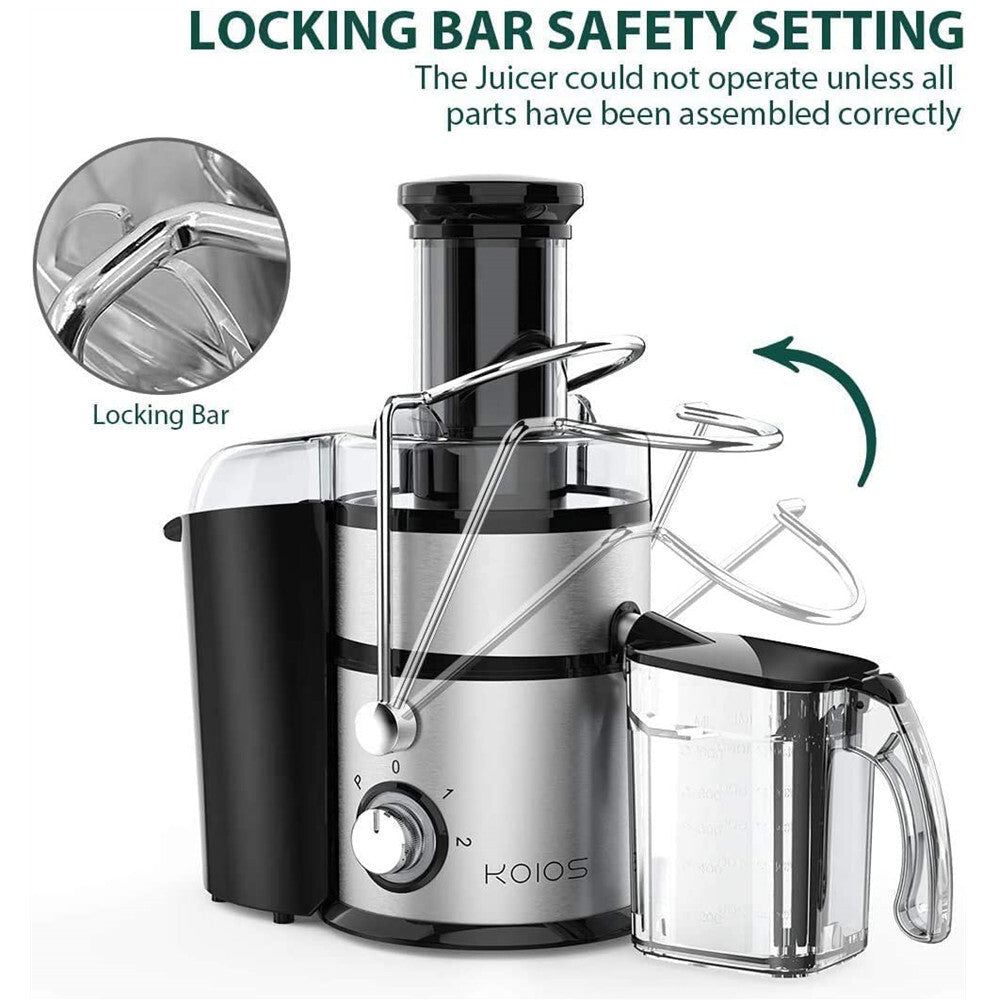 Black Centrifugal Juicer with Pulse Function 3" Wide Chute G1452