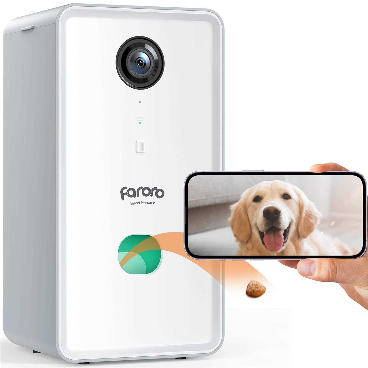 Dog Camera with Treat Dispenser, 2.4G and 5G WiFi Pet Camera with Two Way Audio and 1080P Full HD Night Vision B4682