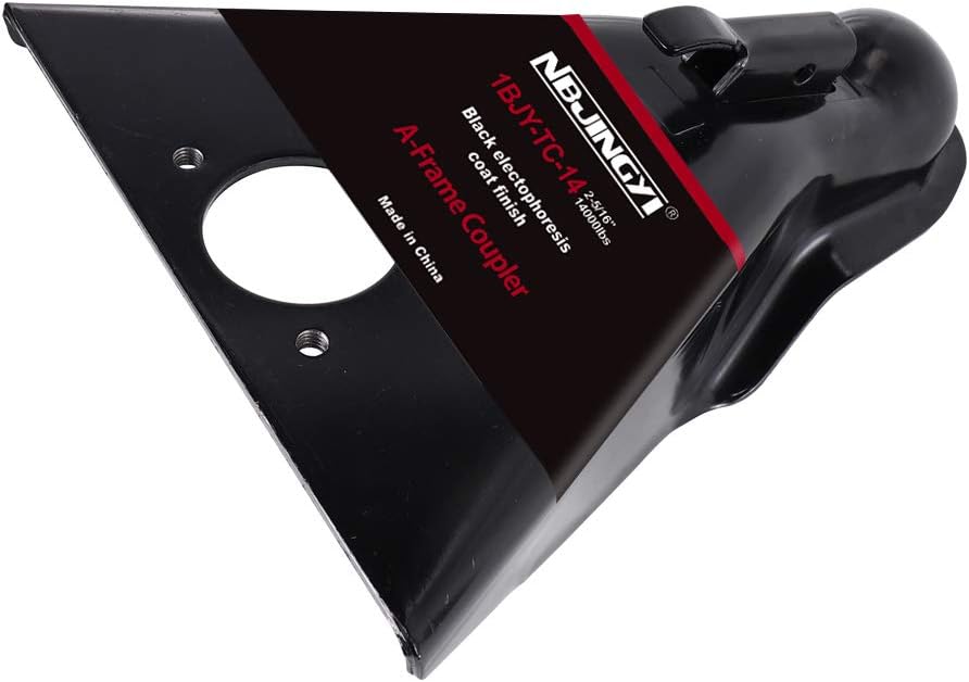 2-5/16" 14000LBS A-Frame Trailer Coupler, Powder Coated Black Pack of 2 H76882
