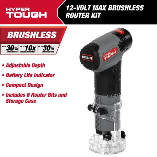 12V Max Lithium-Ion Brushless Palm Edge Router K929483