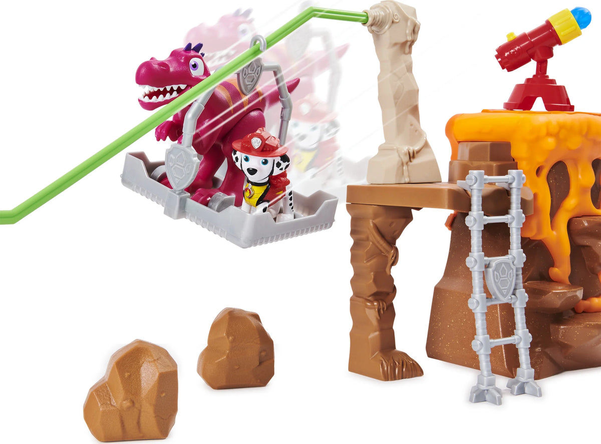 Dino Rescue Volcano Playset with Zipline and 3 Figures M17136