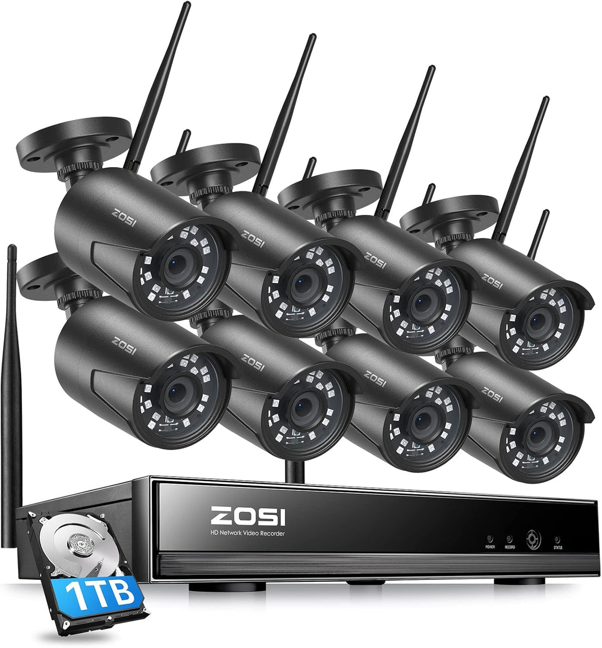 16 Channel 1080p Security Camera System with 4TB Hard Drive and 120ft Night Vision J311