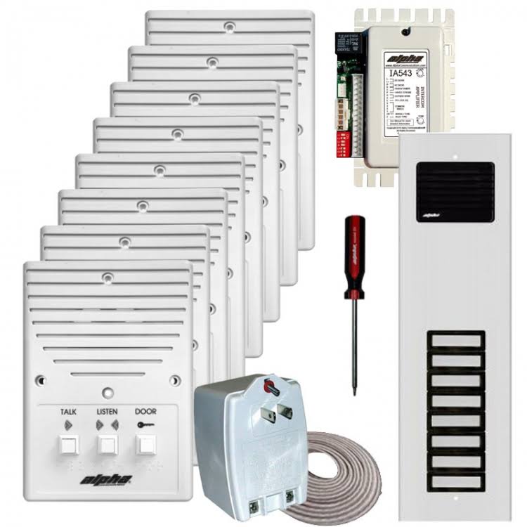 8 Unit Apt. Intercom Kit F238