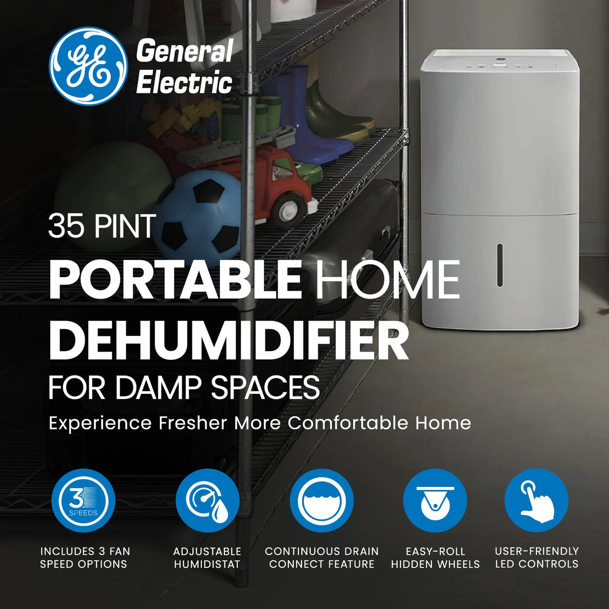 35 Pint Home Dehumidifier R488208