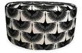 Black/White Ottoman Q9551